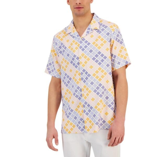 Club Room Mens Silk Button-Down Shirt