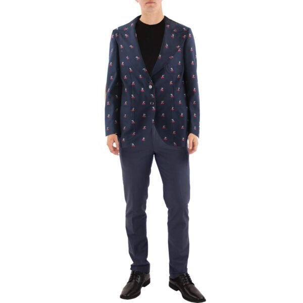 Gucci Mens Zabmy Wool Blend Suit Separate Two-Button Blazer