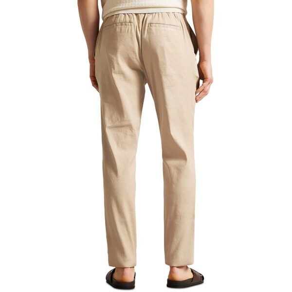 Ted Baker Mens Smocked Linen Trouser Pants - Image 4